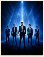 Große Illusionsshow auf einer Bühne